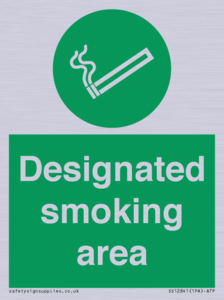 Designated smoking area